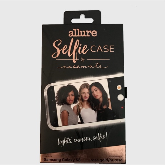 Samsung Galaxy S8 Rose Gold Selfie Case - Picture 2 of 4